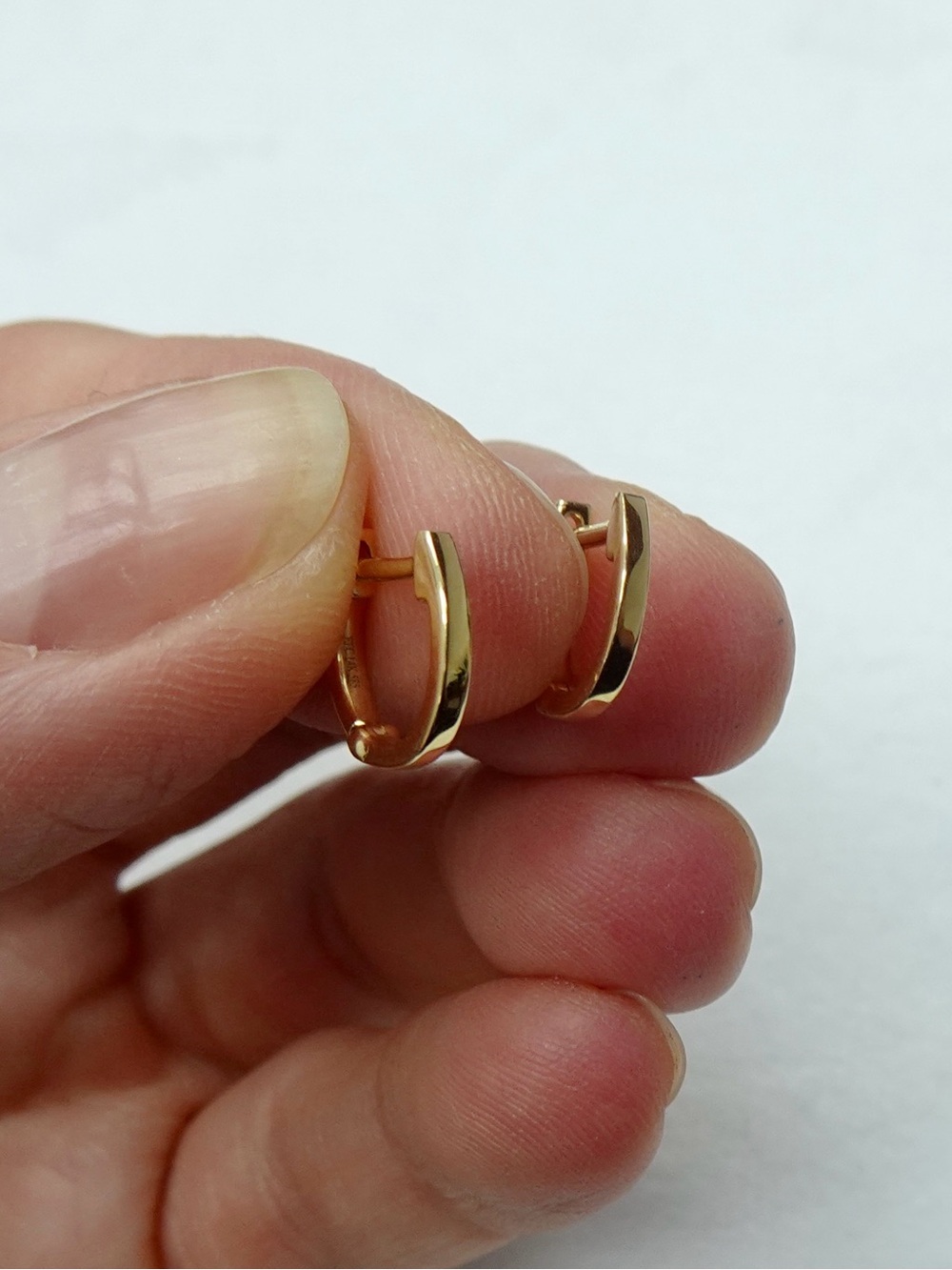 EF Collection 14K Yellow Gold Mini Huggie Earrings